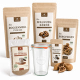 Sauerteig Medium Starter Set – Sauerteigbrot selber machen mit Bio Roggensauerteig + Zubehör
