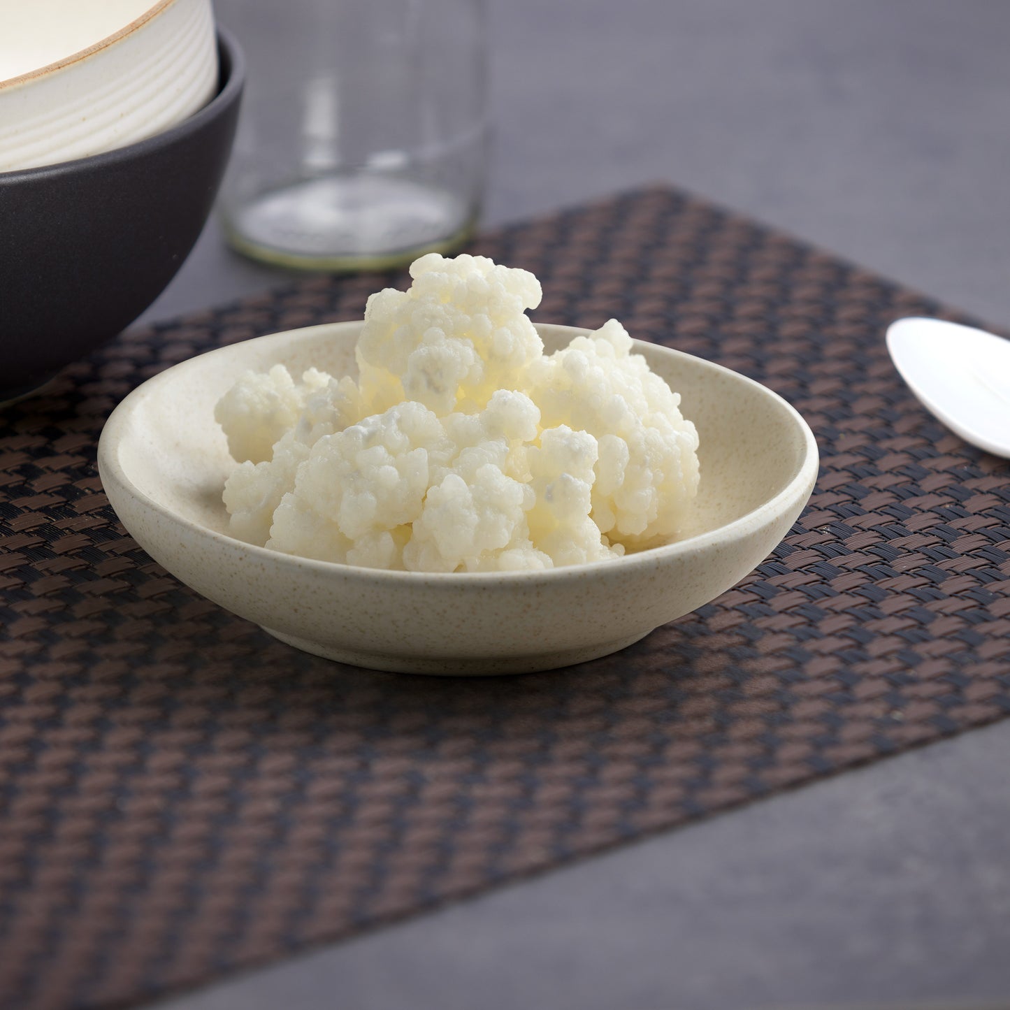 Bio Kefir-Knollen bestehend Knollen für leckeres Milchkefir-Getränk