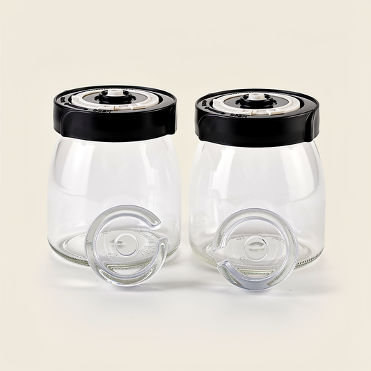 Fermentationsset mit 2 Gläsern à 750 ml – Starterset zum Fermentieren von Gemüse