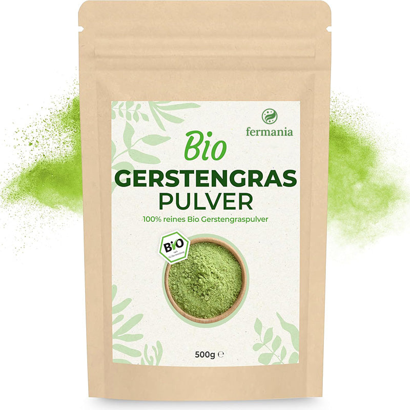 Bio Gerstengras Pulver in Rohkostqualität – Fermania