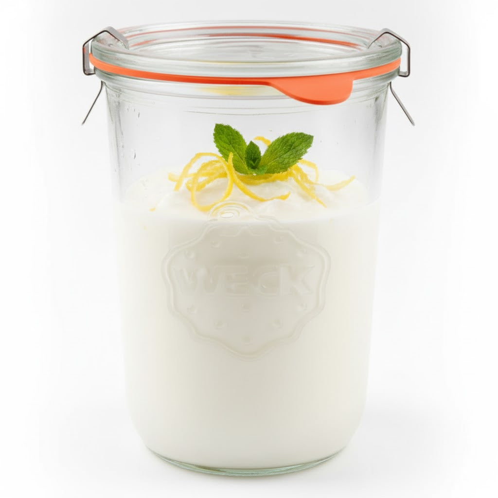 WECK Sturzglas 850 ml mit Glasdeckel – Für Fermentation, Einkochen & Vorräte