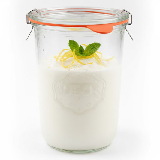 WECK Sturzglas 850 ml mit Glasdeckel – Für Fermentation, Einkochen & Vorräte