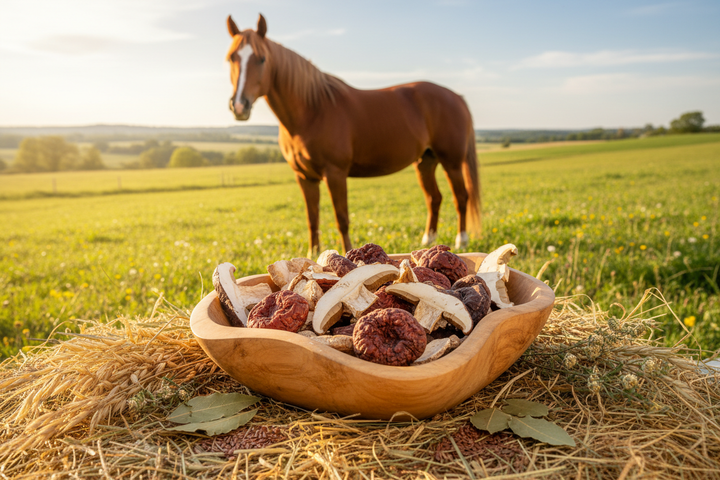 Vitalpilze für Pferde: Die geheime Zutat für eine strahlende Gesundheit!