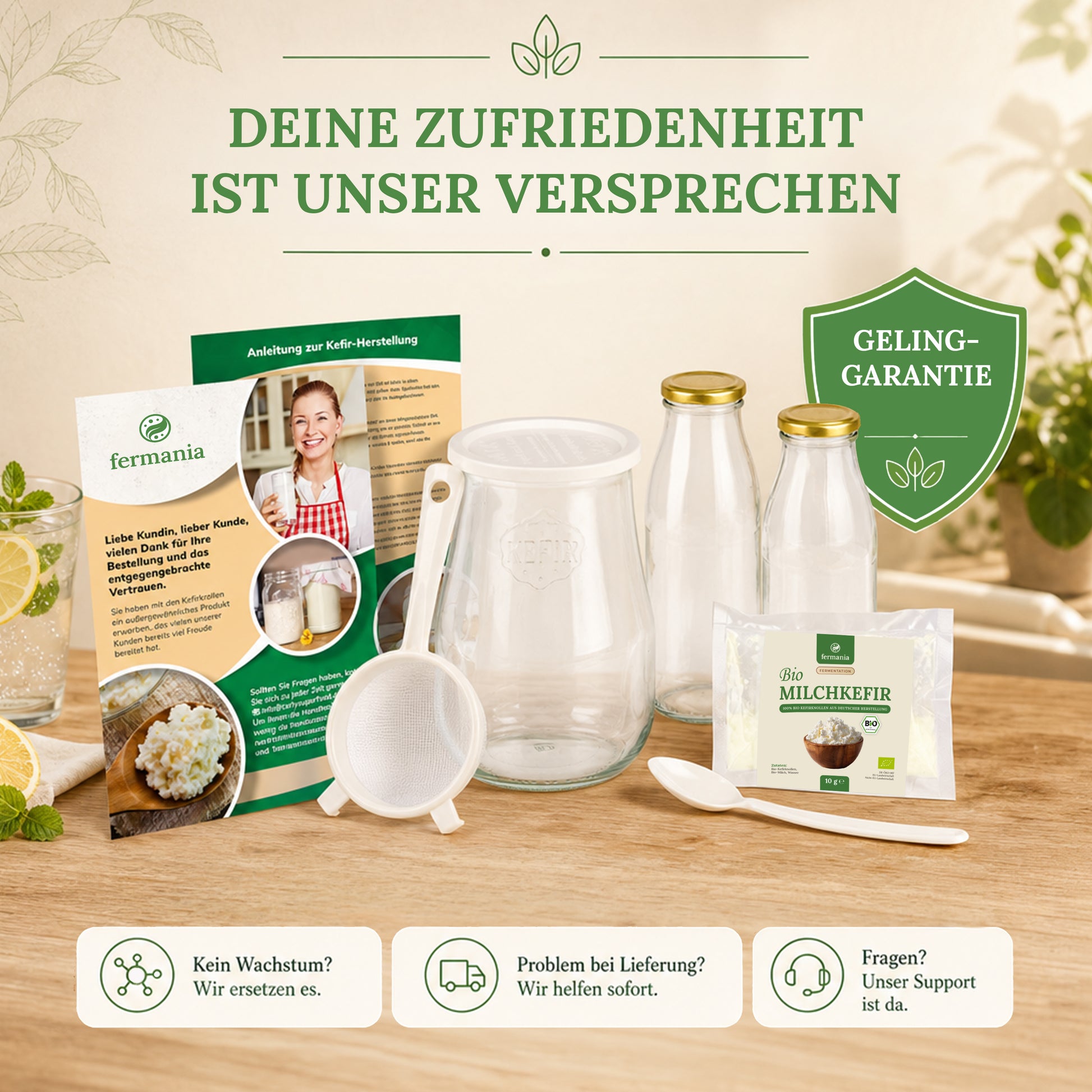 Bio Kefir-Knollen - Milchkefirknollen für leckeres Milchkefir-Getränk