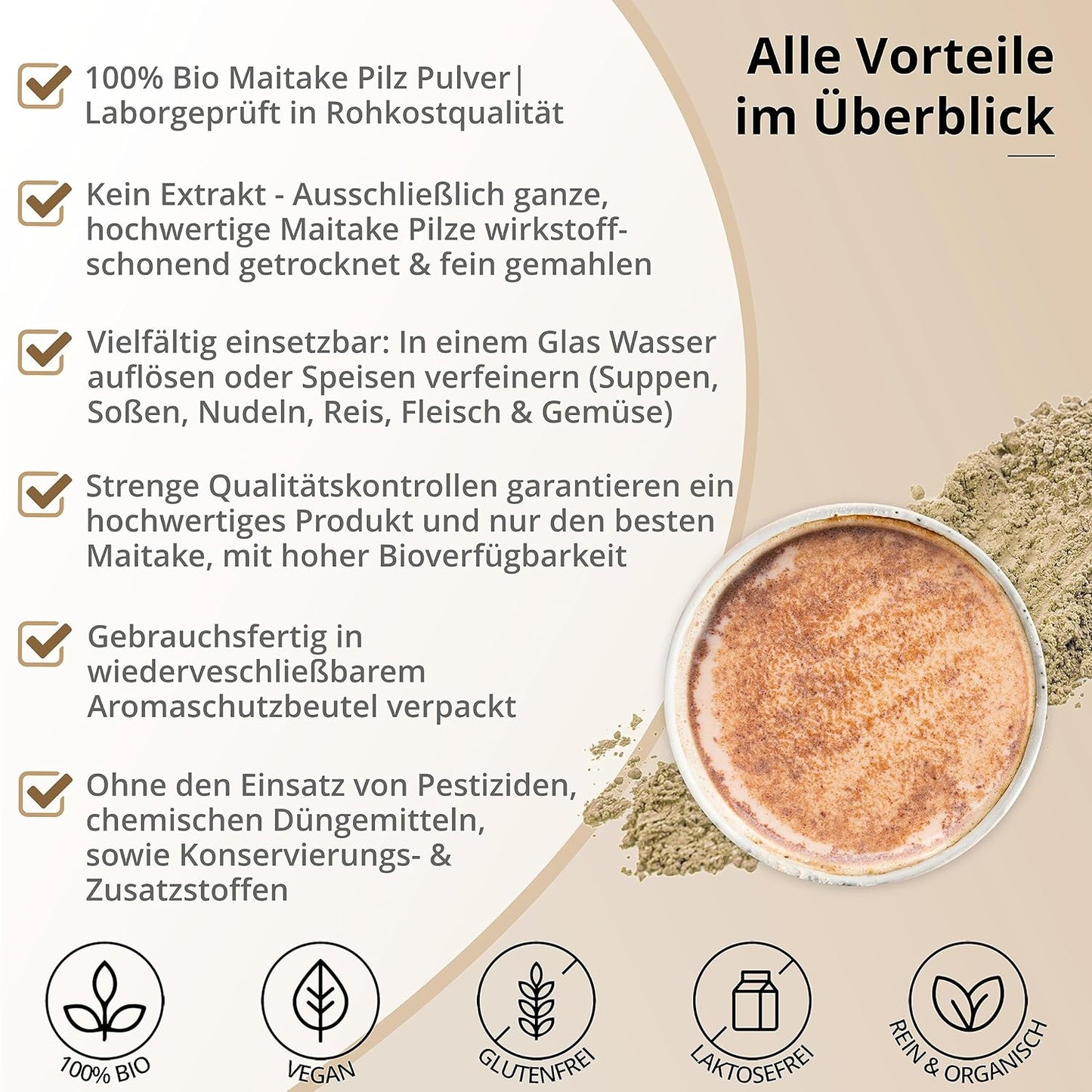 Bio Maitake Pulver 250g