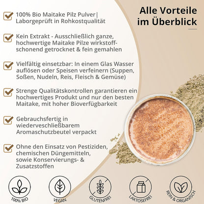 Bio Maitake Pulver 250g