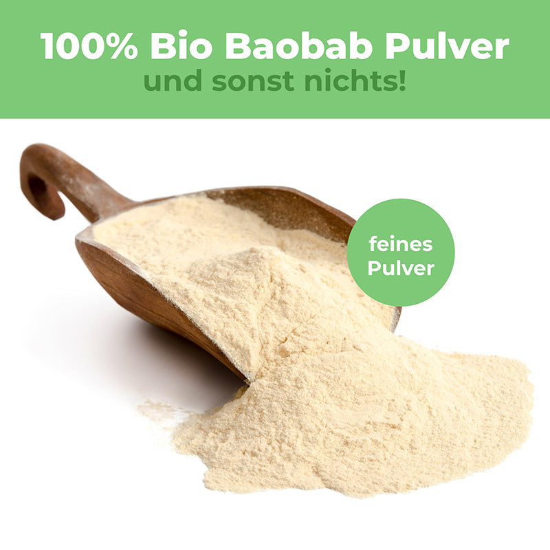 Bio Baobab Pulver | 500g | dein täglicher Vitamin C Boost