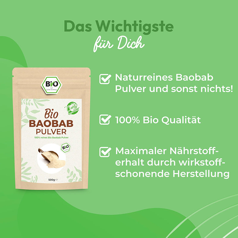 Bio Baobab Pulver | 500g | dein täglicher Vitamin C Boost