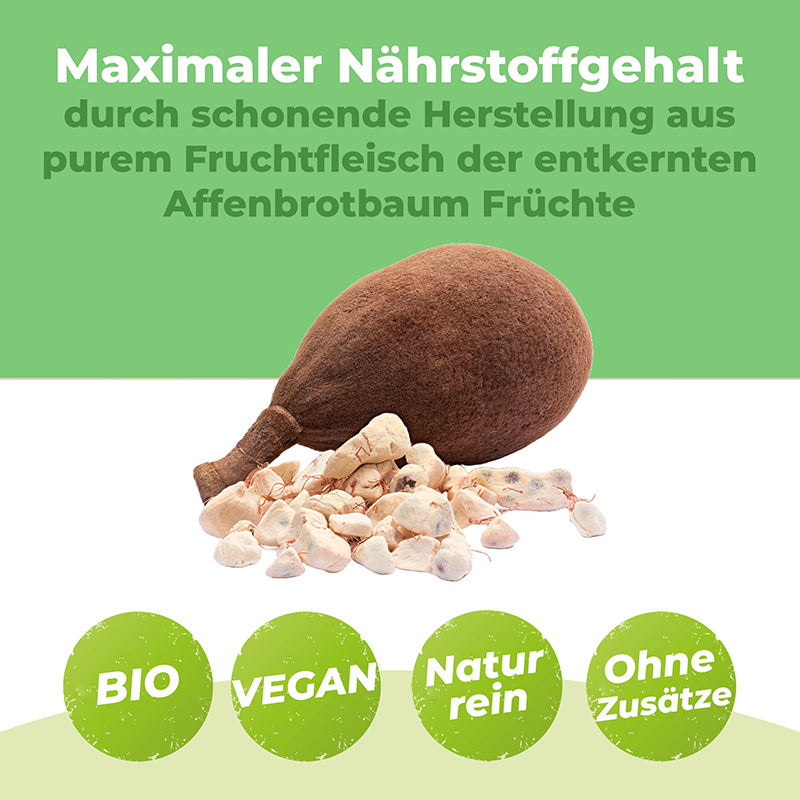 Bio Baobab Pulver | 500g | dein täglicher Vitamin C Boost