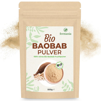 Bio Baobab Pulver | 500g | dein täglicher Vitamin C Boost