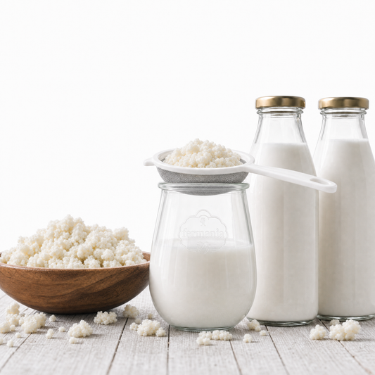 Milchkefir Starter Set – Milchkefir selber machen mit Bio-Kefirknollen + Zubehör