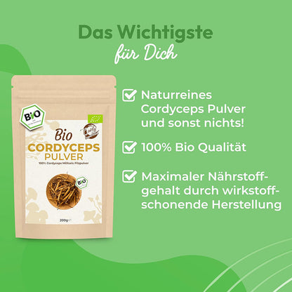 Bio Cordyceps Militaris Pulver
