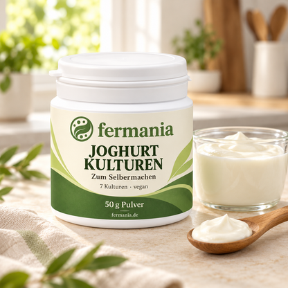 Fermania Bio-Joghurtkultur – 50 g, vegan, mit 7 Kulturen