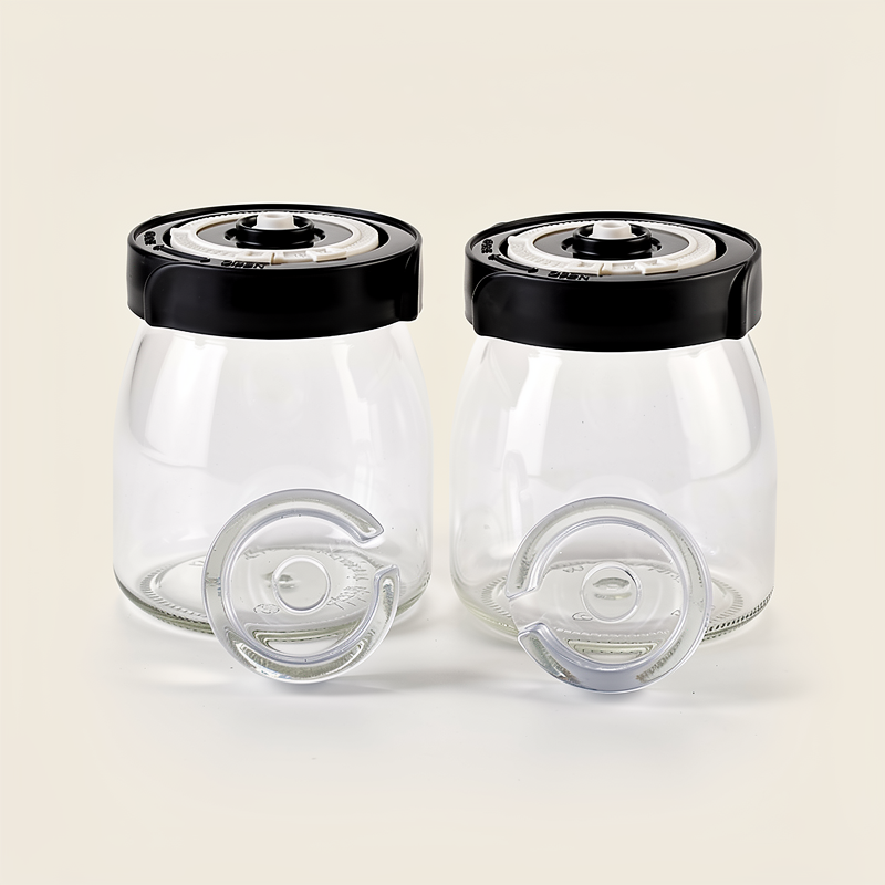 Fermentationsset mit 2 Gläsern à 750 ml – Starterset zum Fermentieren von Gemüse