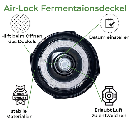 Fermentationsset mit 2 Gläsern à 750 ml – Starterset zum Fermentieren von Gemüse