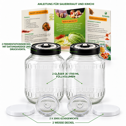 Gemüse Fermentations-Starterset Medium – Kimchi & Sauerkraut einfach selber machen
