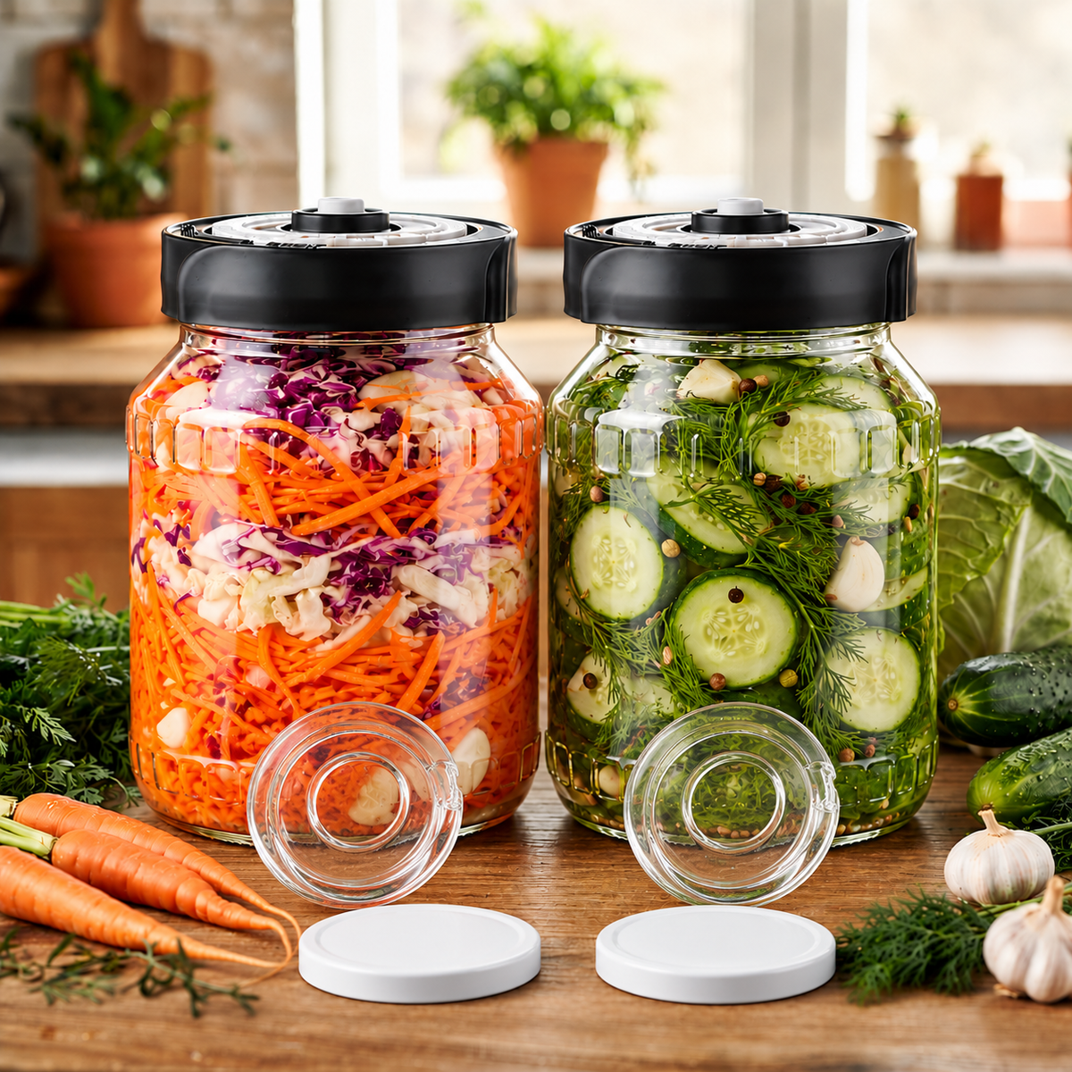 Gemüse Fermentations-Starterset Medium – Kimchi & Sauerkraut einfach selber machen