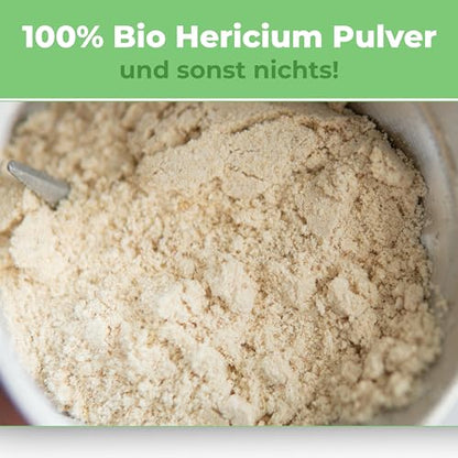 Hericium Pulver 250g | Bio | Rohkost | Hochwertiger Vitalpilz Igelstachelbart
