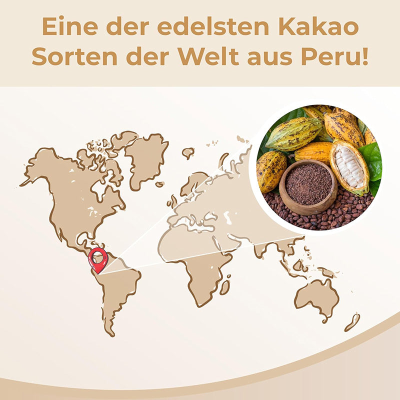 Bio Kakaopulver aus Peru | Criollo Rohkakao