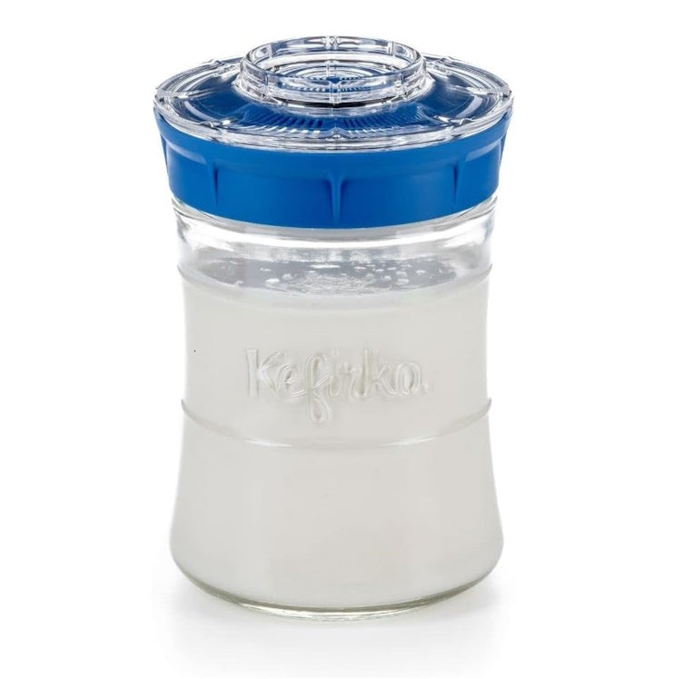 KEFIRKO Fermentations Set | Milch- und Wasserkefir | auch als Sprossenglas verwendbar - 848ml