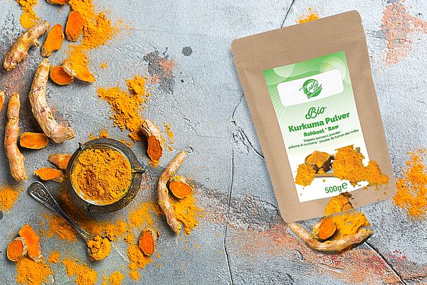 Bio Kurkuma Pulver kaufen | Hochwertiges Superfood mit natürlichem Curcumin