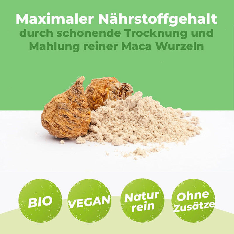 Bio Maca Pulver Gelb 500g