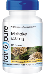 Maitake Vitalpilz Kapseln 650mg | 120 Stück