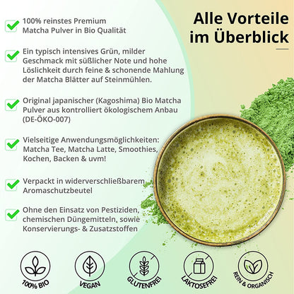 Bio Matcha Pulver | 100 g Matcha Tee