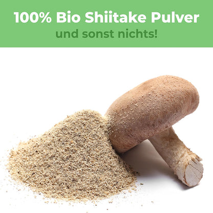 Bio Shiitake Pulver 250g – Premiumqualität für dein Wohlbefinden und deinen Genuss