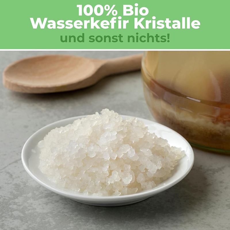 Wasserkefir Set: Starter Set mit Japankristalle + Zubehör
