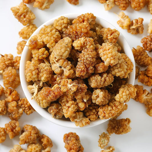 Getrocknete Weiße Maulbeere: Bio-Maulbeeren – 500 g | Süß, nährstoffreich & perfekt für Snacks