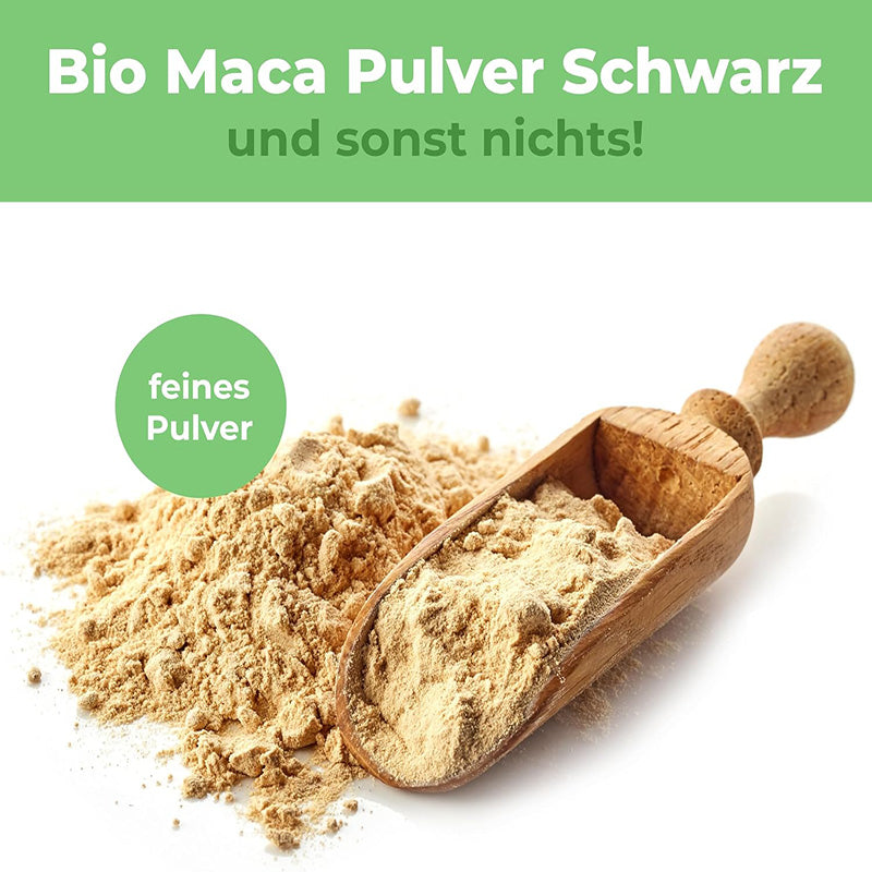 Bio Maca Pulver Schwarz