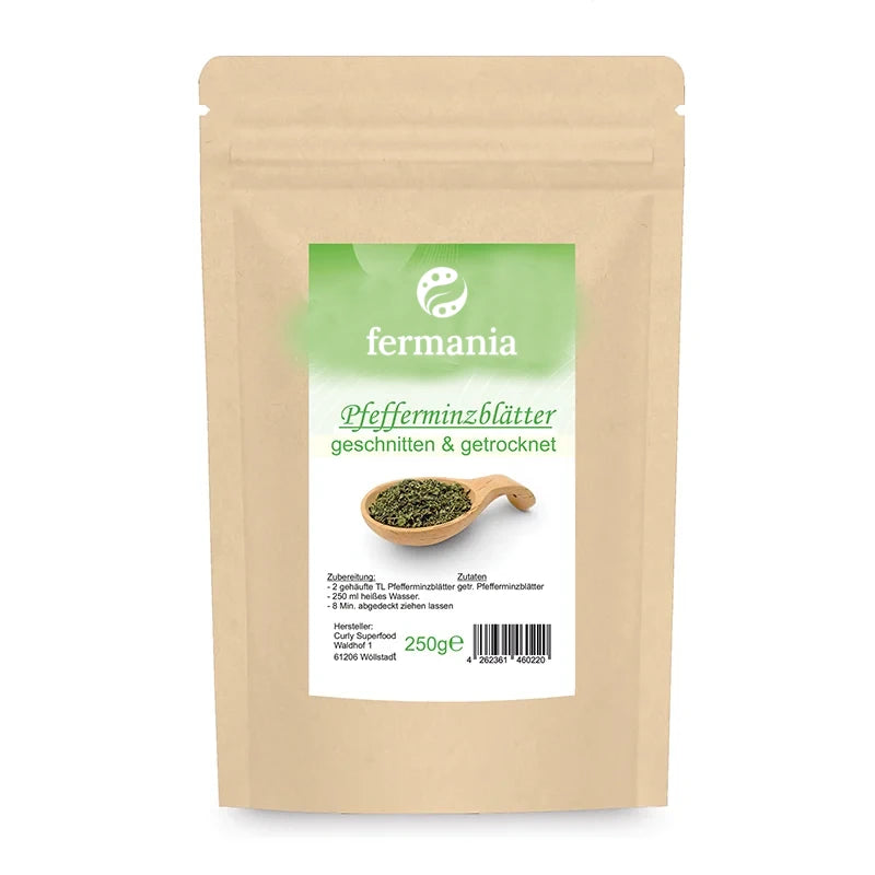 Pfefferminzblätter getrocknet und geschnitten | Pfefferminztee