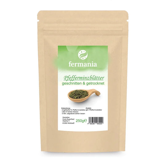 Pfefferminzblätter getrocknet und geschnitten | Pfefferminztee